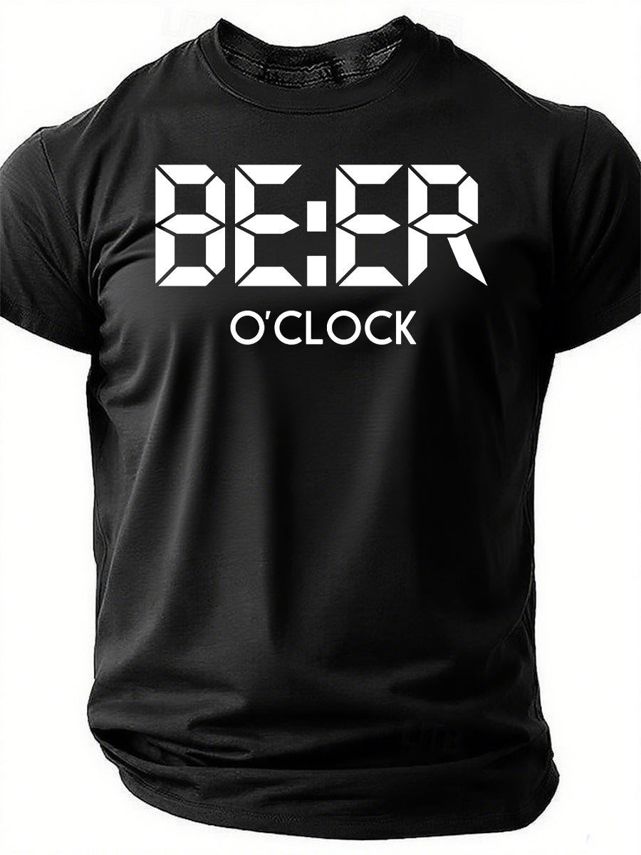 Beer O'Clock Print Men Slogan - Adult & Kids T-Shirts, Sweatshirts & Hoodies apparel design preview 1