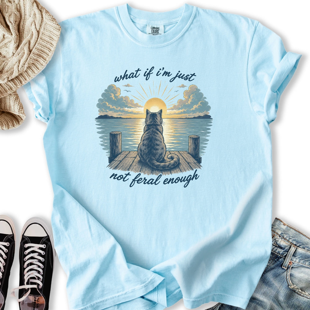 Not Feral Enough Cat - Adult & Kids T-Shirts, Sweatshirts & Hoodies apparel design preview 1