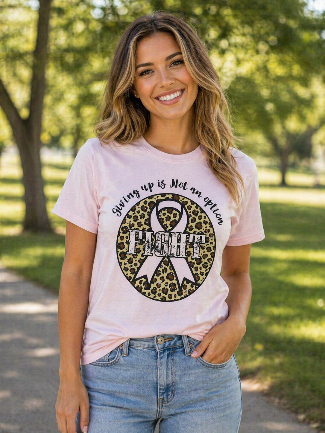 Southern Chics Not An Option Cancer Comfort Colors - Adult & Kids T-Shirts, Sweatshirts & Hoodies apparel design preview 1