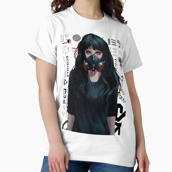Cyberpunk Gamer Girl Design Patterns - Adult & Kids T-Shirts, Sweatshirts & Hoodies apparel design preview 1
