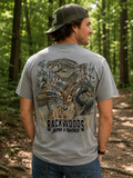 Backwoods Born Raised Wildlife Comfort Colors - Adult & Kids T-Shirts, Sweatshirts & Hoodies apparel design preview 1