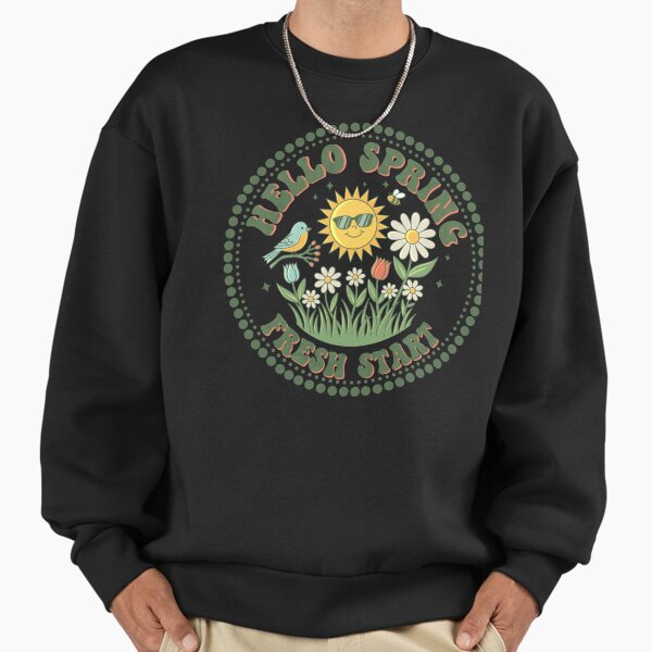 Hello Spring Fresh Start Sunshine Design - Adult & Kids T-Shirts, Sweatshirts & Hoodies apparel design preview 1