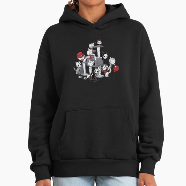 Horror Cats Halloween - Adult & Kids T-Shirts, Sweatshirts & Hoodies apparel design preview 1