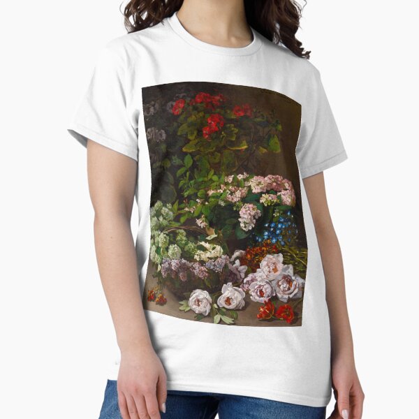 CLAUDE MONET HD Spring Flowers (1864) - Adult & Kids T-Shirts, Sweatshirts & Hoodies apparel design preview 1