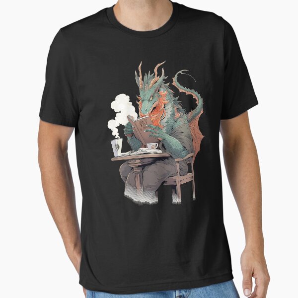 Dragon's Day Off: How to kill an adventurer 101! RPG - Adult & Kids T-Shirts, Sweatshirts & Hoodies apparel design preview 1