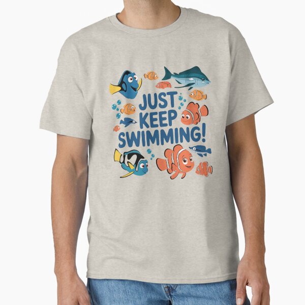 Finding Nemo Just keep swimming - Adult & Kids T-Shirts, Sweatshirts & Hoodies apparel design preview 1