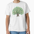 Oak Woodland Birds Summer Green Tree Art - Adult & Kids T-Shirts, Sweatshirts & Hoodies apparel design preview 1