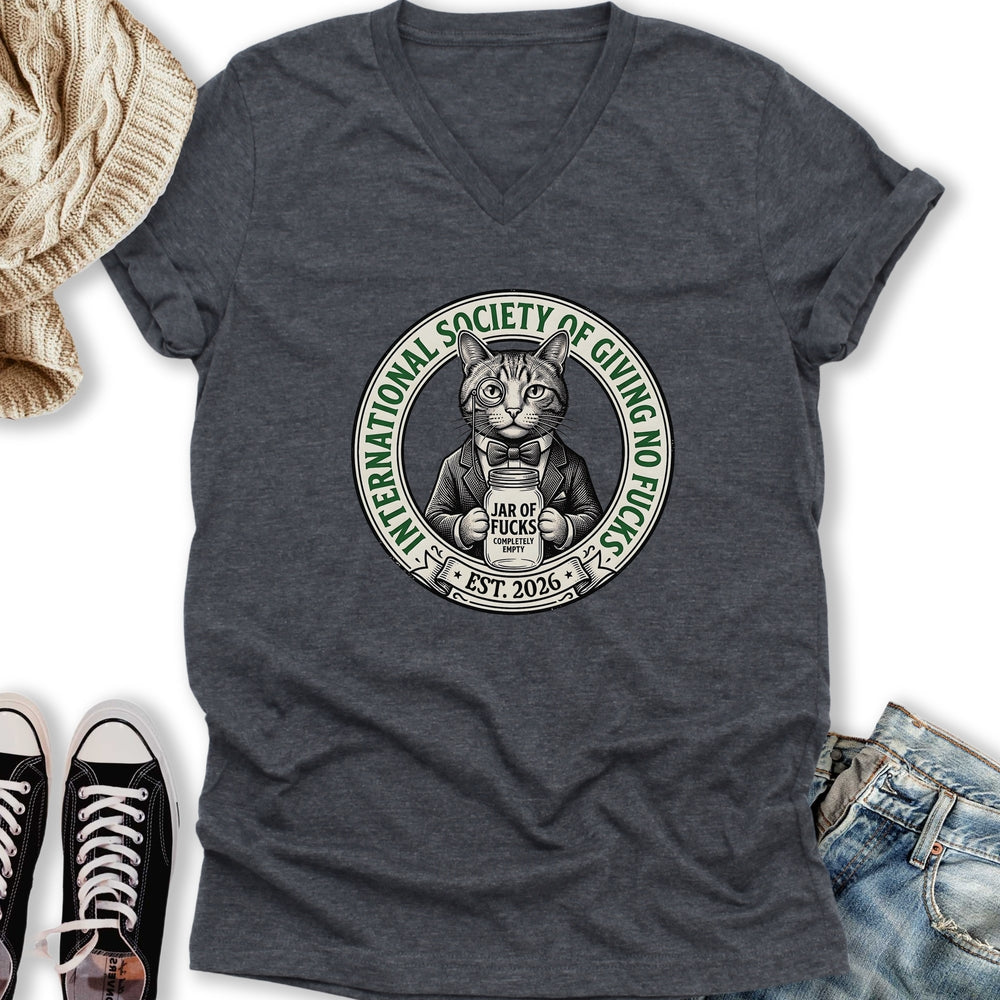 Not GAF Society V-Neck - Adult & Kids T-Shirts, Sweatshirts & Hoodies apparel design preview 1