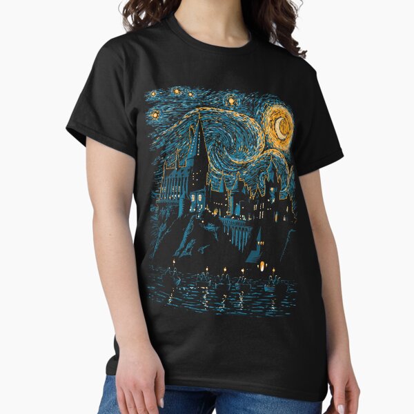Castle Starry Night - Adult & Kids T-Shirts, Sweatshirts & Hoodies apparel design preview 1