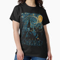 Castle Starry Night - Adult & Kids T-Shirts, Sweatshirts & Hoodies apparel design preview 1