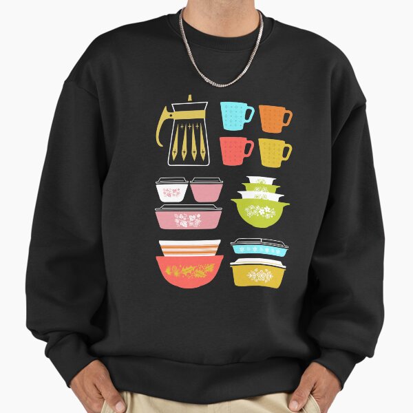Pyrex Pretties Vintage Glass Kitchenware - Adult & Kids T-Shirts, Sweatshirts & Hoodies apparel design preview 1