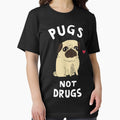 Pugs Not Drugs Funny Present For Dog Lover - Adult & Kids T-Shirts, Sweatshirts & Hoodies apparel design preview 1