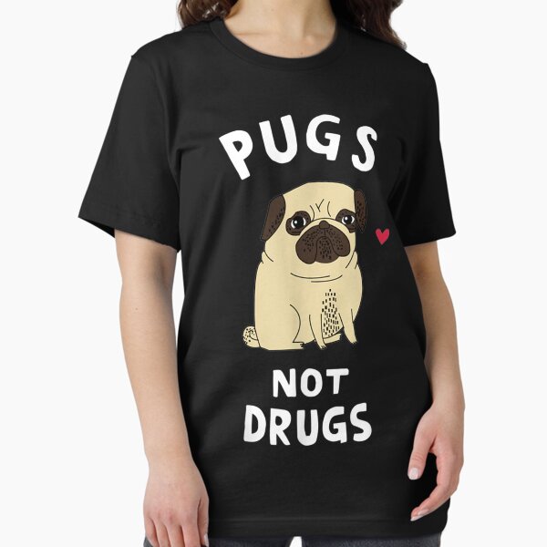 Pugs Not Drugs Funny Present For Dog Lover - Adult & Kids T-Shirts, Sweatshirts & Hoodies apparel design preview 1