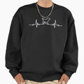 Minimalist Heartbeat Border Terrier - Adult & Kids T-Shirts, Sweatshirts & Hoodies apparel design preview 1