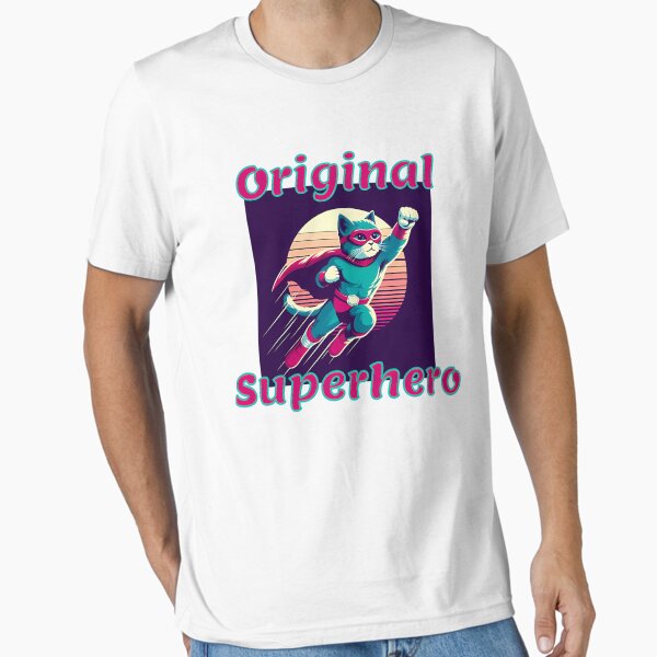 Cat Original Superhero - Adult & Kids T-Shirts, Sweatshirts & Hoodies apparel design preview 1
