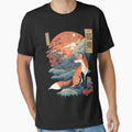 Japanese Fox 5 - Adult & Kids T-Shirts, Sweatshirts & Hoodies apparel design preview 1
