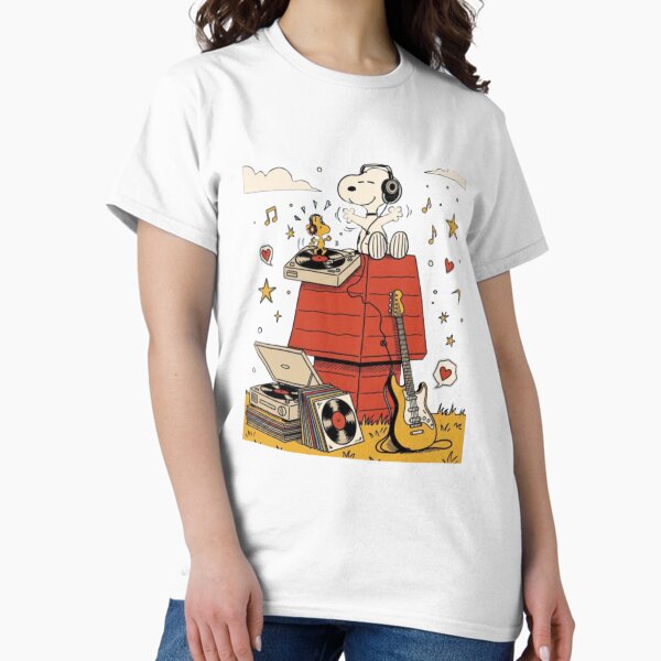 Snoopy Peanuts Vinyl Vibes Woodstock's - Adult & Kids T-Shirts, Sweatshirts & Hoodies apparel design preview 1