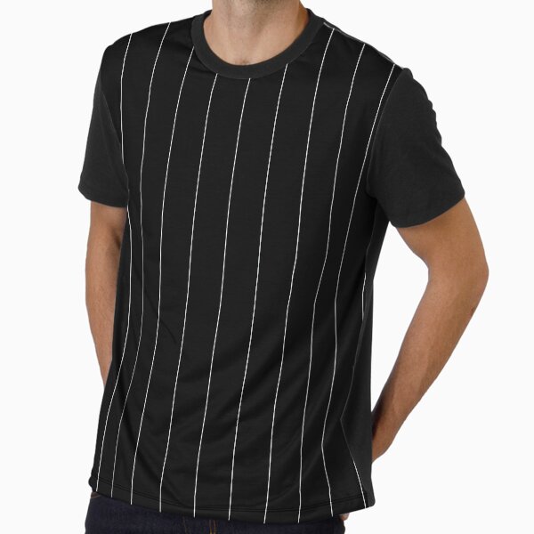 Minimalist Black and White Pinstripes Graphic - Adult & Kids T-Shirts, Sweatshirts & Hoodies apparel design preview 1