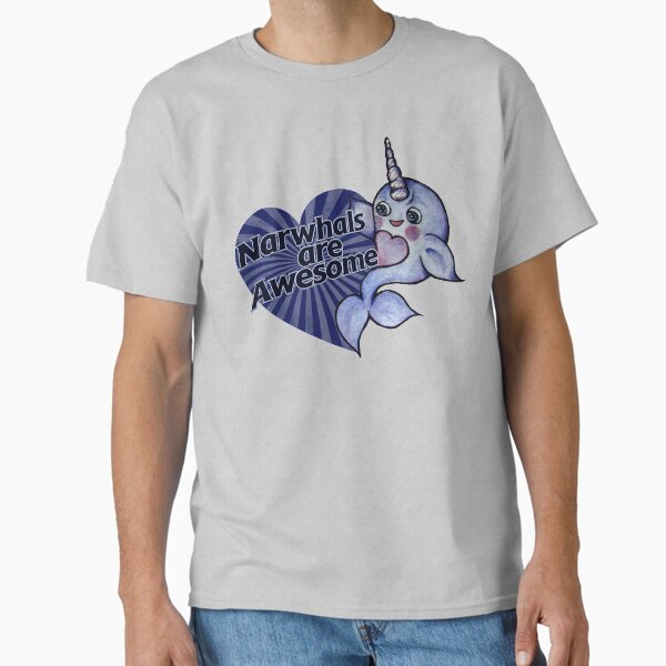 Narwhals are awesome - Adult & Kids T-Shirts, Sweatshirts & Hoodies apparel design preview 1