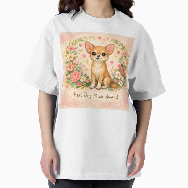 Best Dog Mum Ever Cute Folk Art Lover Gift - Adult & Kids T-Shirts, Sweatshirts & Hoodies apparel design preview 1