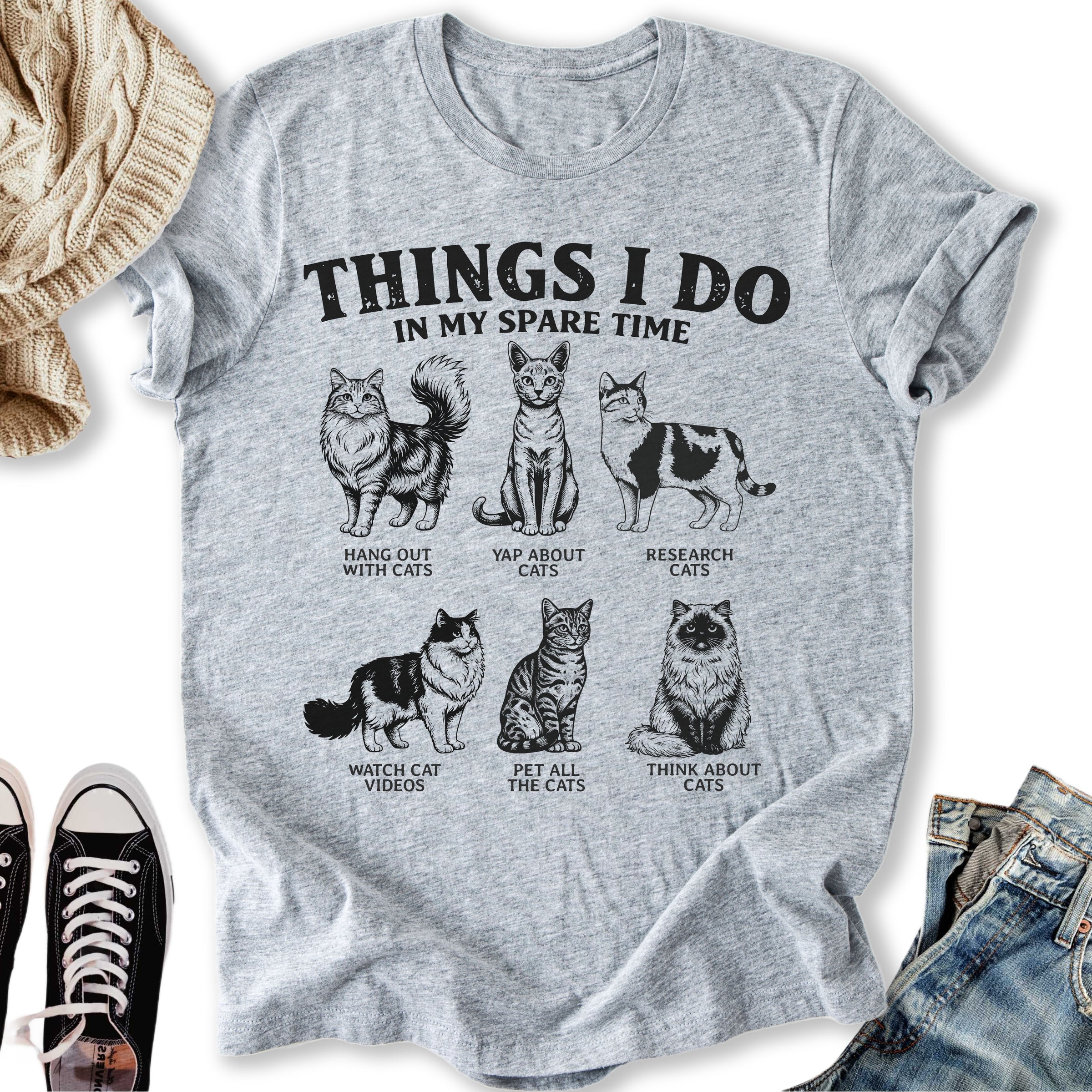 Cat Obsession - Adult & Kids T-Shirts, Sweatshirts & Hoodies apparel design preview 1