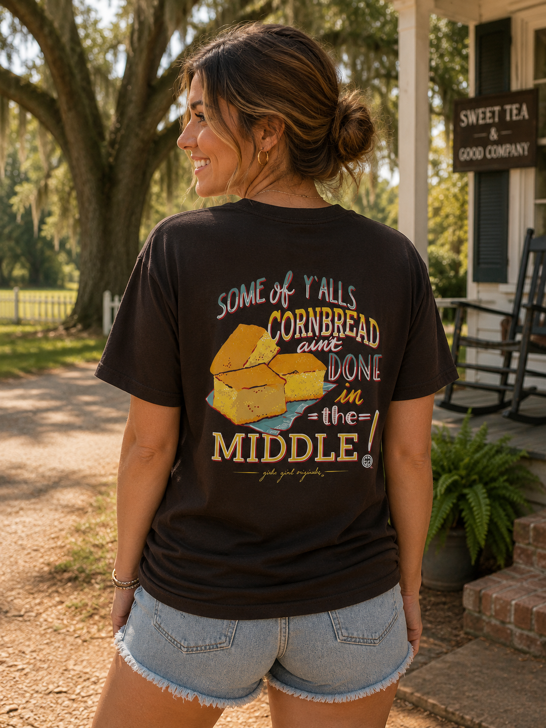 Girlie Girl Originals Cornbread Ain't Done - Adult & Kids T-Shirts, Sweatshirts & Hoodies apparel design preview 1