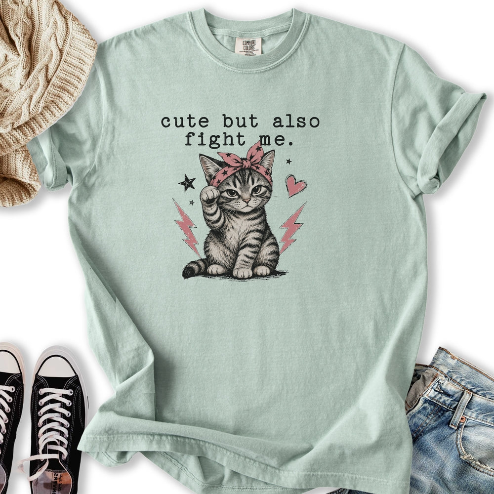 Cute But Fight Me - Adult & Kids T-Shirts, Sweatshirts & Hoodies apparel design preview 2