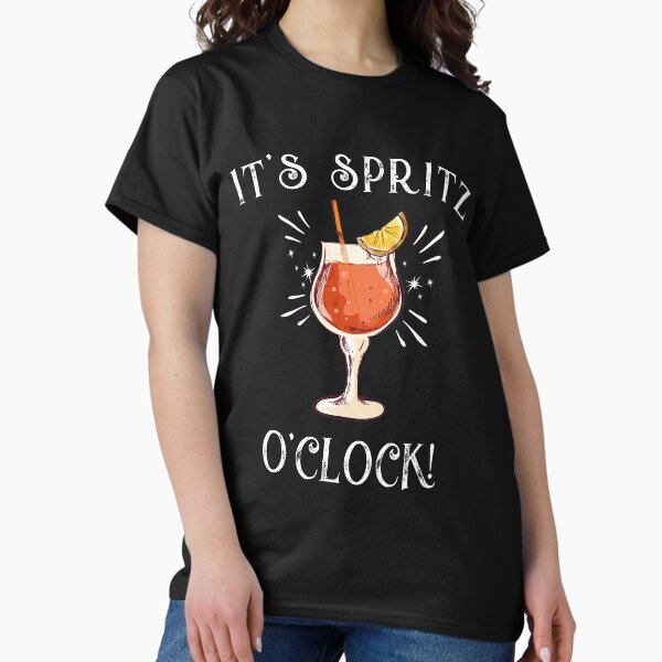 Italian Aperitivo "It's Spritz O'clock" Aperol Design - Adult & Kids T-Shirts, Sweatshirts & Hoodies apparel design preview 1
