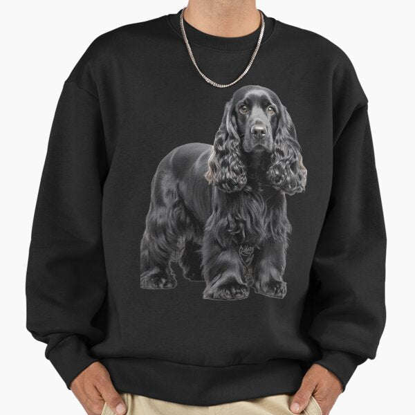 Beautiful English Cocker Spaniel Puppy Graphic Art - Adult & Kids T-Shirts, Sweatshirts & Hoodies apparel design preview 1