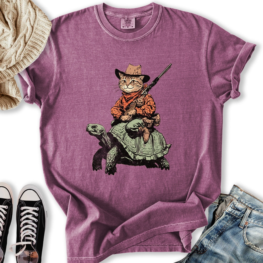 Cowboy Cat Rider - Adult & Kids T-Shirts, Sweatshirts & Hoodies apparel design preview 2
