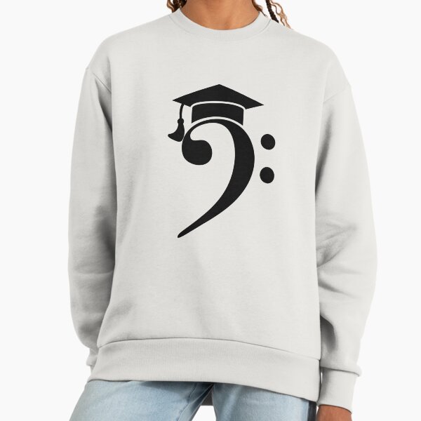 Bass Clef with Graduation Cap Music Symbol Academic - Adult & Kids T-Shirts, Sweatshirts & Hoodies apparel design preview 1
