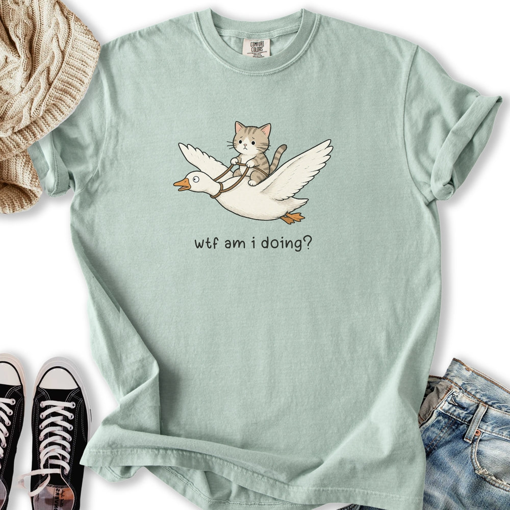 WTF Am I Doing - Adult & Kids T-Shirts, Sweatshirts & Hoodies apparel design preview 1