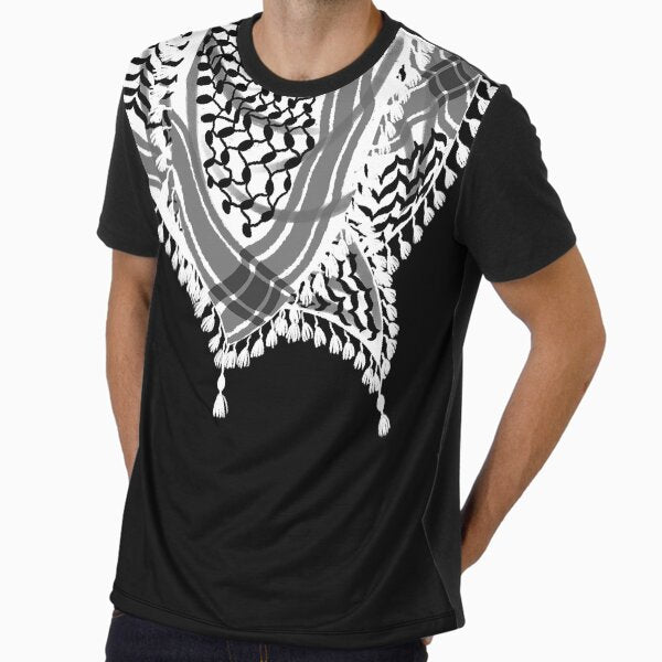 Keffiyeh Neck Scarf Illustration Graphic - Adult & Kids T-Shirts, Sweatshirts & Hoodies apparel design preview 1