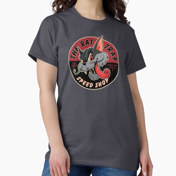Vintage Rockabilly Hot Rod Cat - Adult & Kids T-Shirts, Sweatshirts & Hoodies apparel design preview 1