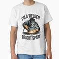 Funny Welder Quote Bright Spark Metal Welding - Adult & Kids T-Shirts, Sweatshirts & Hoodies apparel design preview 1