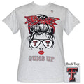 Girlie Girl Originals Preppy Texas Tech Messy Bun - Adult & Kids T-Shirts, Sweatshirts & Hoodies apparel design preview 1