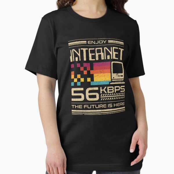 Enjoy Internet 56 Kbps The Future is Here - Adult & Kids T-Shirts, Sweatshirts & Hoodies apparel design preview 1