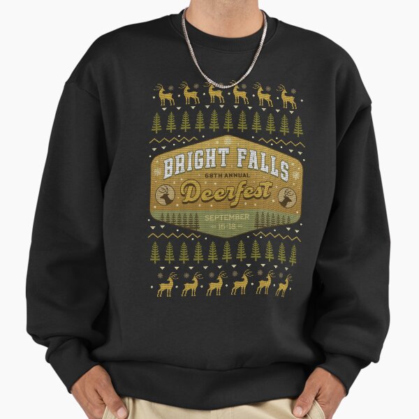 Deerfest Bright Falls Ugly Sweater - Adult & Kids T-Shirts, Sweatshirts & Hoodies apparel design preview 1