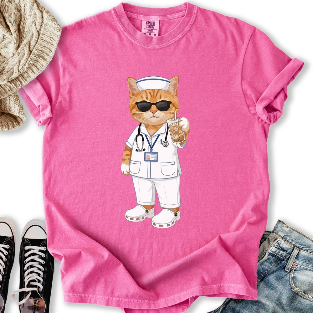 Nurse Cat - Adult & Kids T-Shirts, Sweatshirts & Hoodies apparel design preview 2