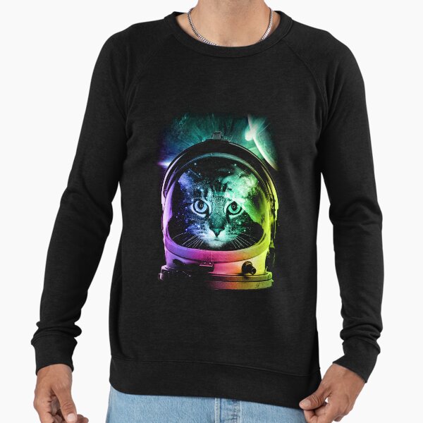 Astronaut Cat V.II Lightweight - Adult & Kids T-Shirts, Sweatshirts & Hoodies apparel design preview 1