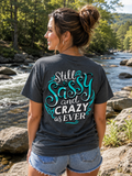 Southern Attitude Sassy and Crazy as Ever - Adult & Kids T-Shirts, Sweatshirts & Hoodies apparel design preview 1