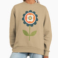 Retro Daisy Orange and Cream - Adult & Kids T-Shirts, Sweatshirts & Hoodies apparel design preview 1