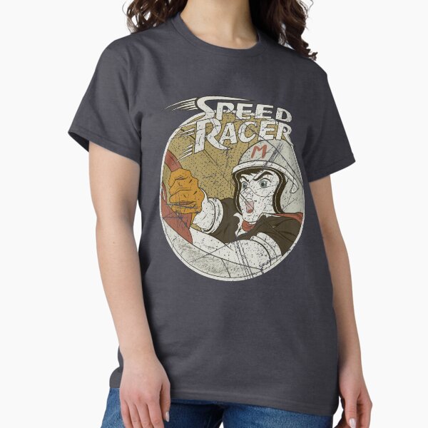 Vintage Speed Racer Distressed Circle Retro 60s Anime - Adult & Kids T-Shirts, Sweatshirts & Hoodies apparel design preview 1