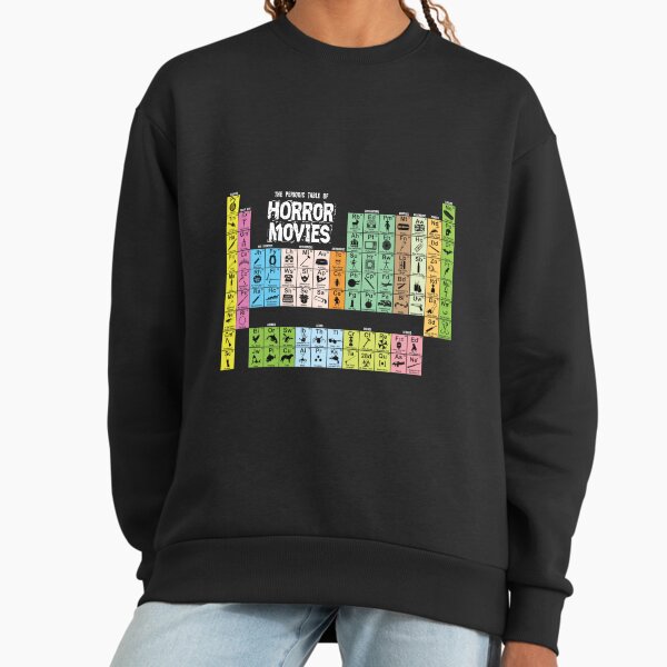 Periodic Table of Horror Movies - Adult & Kids T-Shirts, Sweatshirts & Hoodies apparel design preview 1
