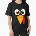 Cute Turkey Fall Thanksgiving Face Funny Little - Adult & Kids T-Shirts, Sweatshirts & Hoodies apparel design preview 1