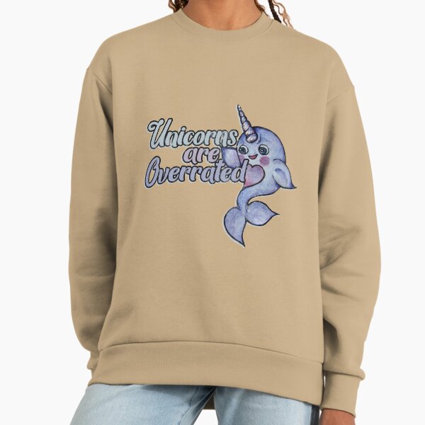 Unicorns are Overrated narwhal humor - Adult & Kids T-Shirts, Sweatshirts & Hoodies apparel design preview 1