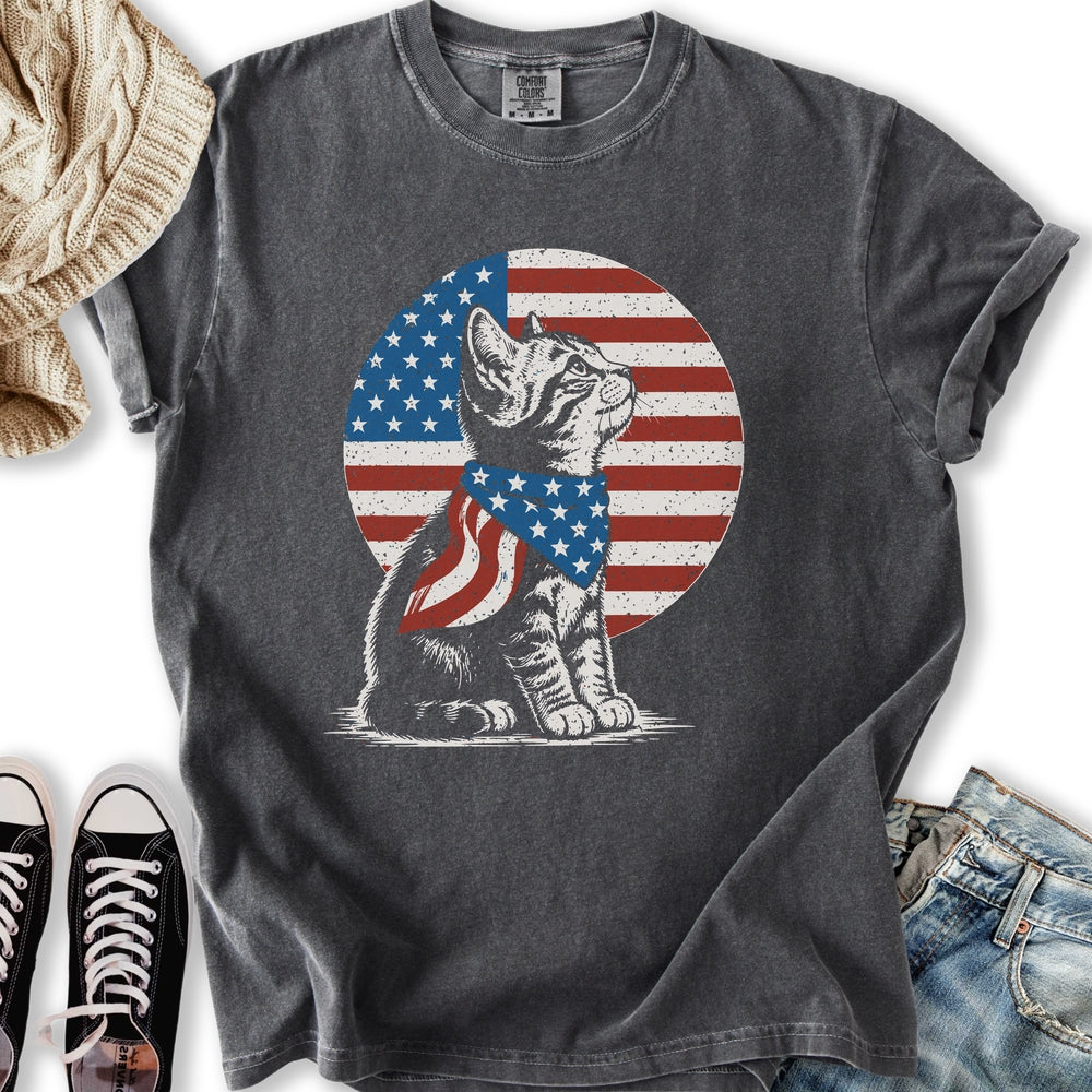Kitten America Flag - Adult & Kids T-Shirts, Sweatshirts & Hoodies apparel design preview 1