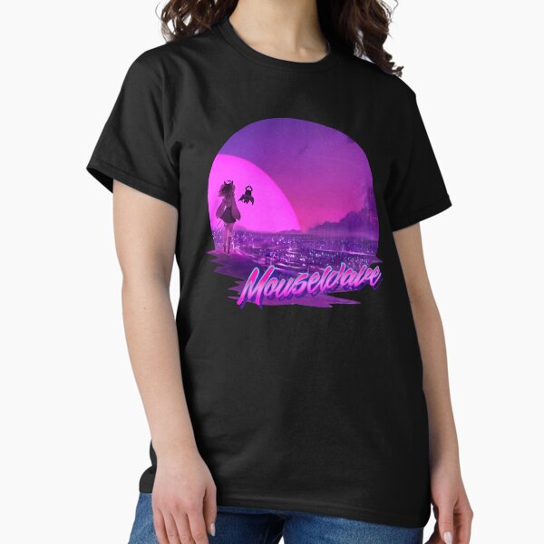 Mousewave Ironmouse Synthwave - Adult & Kids T-Shirts, Sweatshirts & Hoodies apparel design preview 1