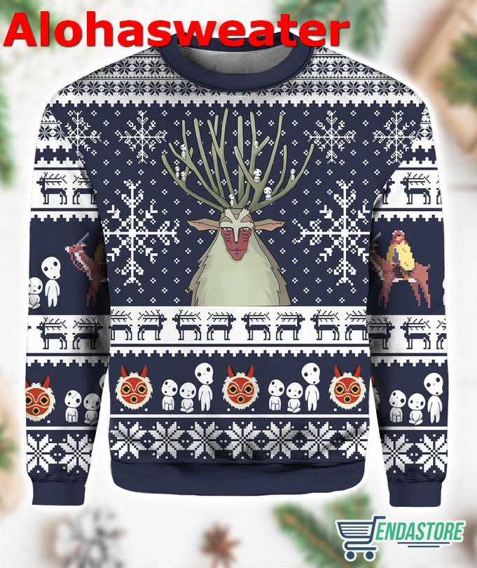 Forest Spirit Princess Mononoke Christmas Sweater product image