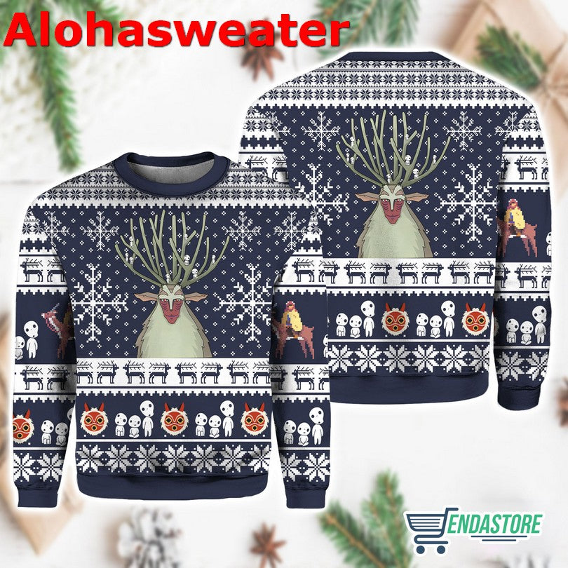 Forest Spirit Princess Mononoke Christmas Sweater product image 2